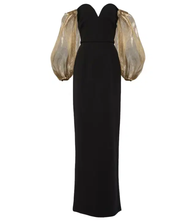 Safiyaa Off-shoulder crêpe gown