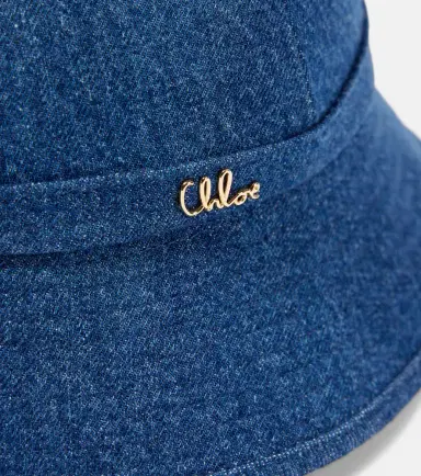 Chloé Chloé Chloé Iconic denim bucket hat | Thumbnail 2
