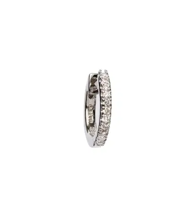 Mateo 14kt white gold single earring with diamonds | Thumbnail 1 Mateo 14kt white gold single earring with diamonds | Thumbnail 1