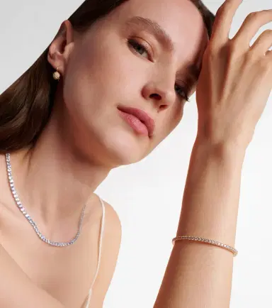 Bucherer Fine Jewellery Stretchy 18kt rose gold bracelet with diamonds | Thumbnail 4
