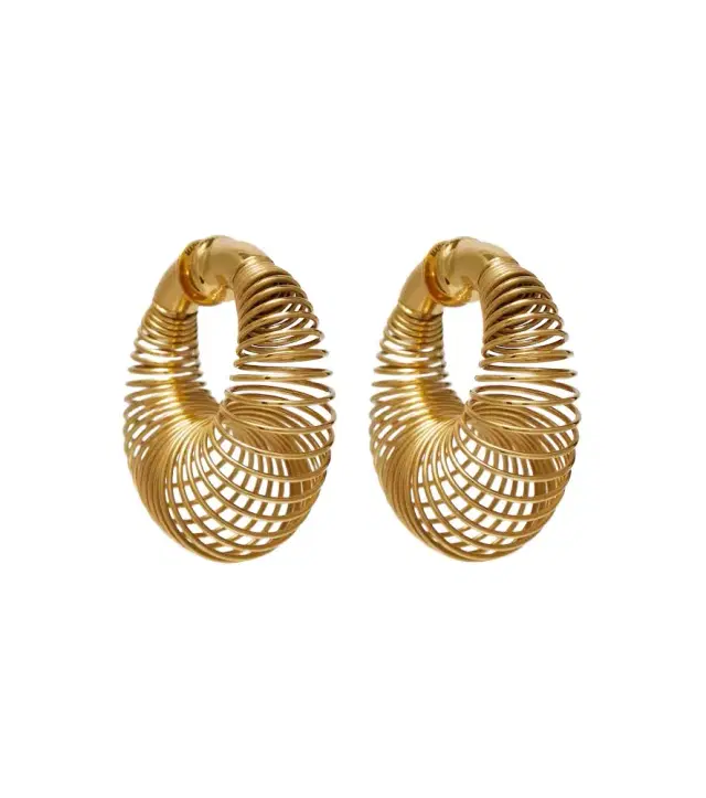 Alaia Alaïa Spiral hoop earrings