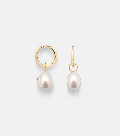 Mateo 14kt gold drop earrings with pearls and diamonds | Thumbnail 4 Mateo 14kt gold drop earrings with pearls and diamonds | Thumbnail 4