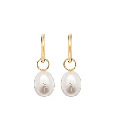 Mateo 14kt gold drop earrings with pearls and diamonds | Thumbnail 1 Mateo 14kt gold drop earrings with pearls and diamonds | Thumbnail 1