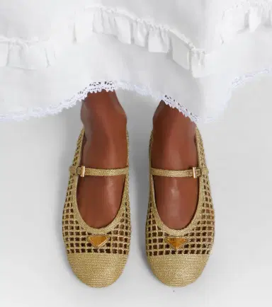 Prada Crochet Mary Jane flats | Thumbnail 5