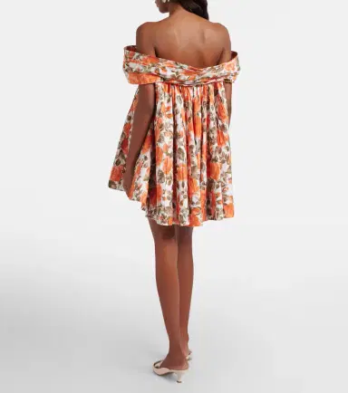 Chloé Chloé Floral pleated cotton poplin minidress | Thumbnail 2 Chloé Chloé Floral pleated cotton poplin minidress | Thumbnail 2