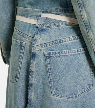 Maison Margiela Frayed denim maxi skirt | Thumbnail 3