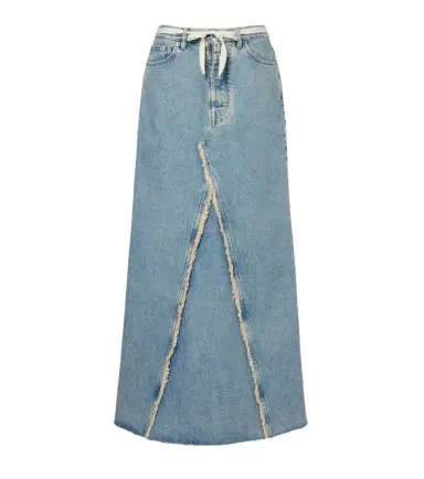 Maison Margiela Frayed denim maxi skirt | Thumbnail 1