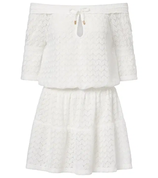 Melissa Odabash Flo crochet cotton and linen minidress