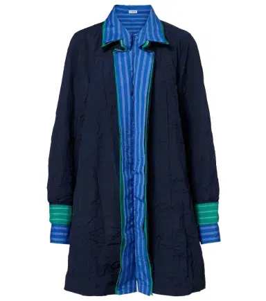Loewe Striped technical cotton-blend shirt dress | Thumbnail 1 Loewe Striped technical cotton-blend shirt dress | Thumbnail 1