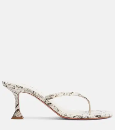 Amina Muaddi Juliette snake-print leather thong sandals | Thumbnail 2