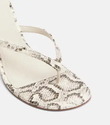 Amina Muaddi Juliette snake-print leather thong sandals | Thumbnail 4