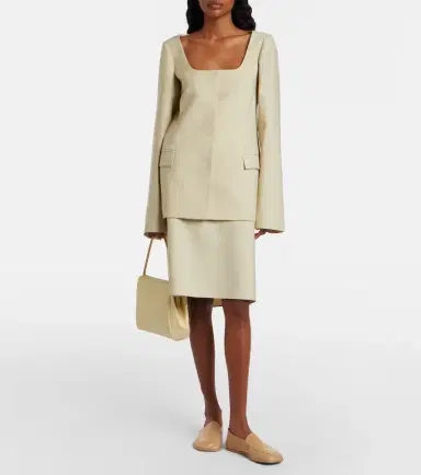 Calvin Klein Collection Tina Small snake-effect leather shoulder bag | Thumbnail 2
