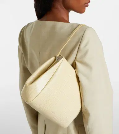 Calvin Klein Collection Tina Small snake-effect leather shoulder bag | Thumbnail 4