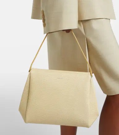 Calvin Klein Collection Tina Small snake-effect leather shoulder bag | Thumbnail 5