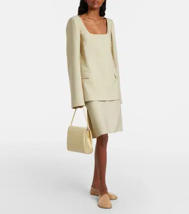 Calvin Klein Collection Tina Small snake-effect leather shoulder bag | Thumbnail 6