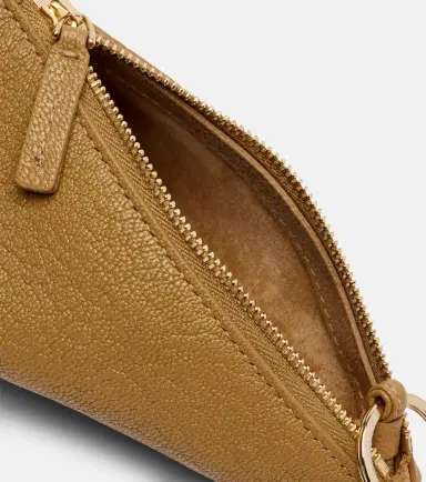 Calvin Klein Collection Solida Mini leather pouch with strap | Thumbnail 3