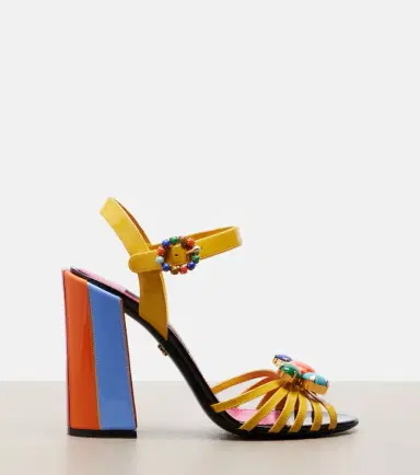 Dolce & Gabbana Keira embellished leather sandals | Thumbnail 2 Dolce & Gabbana Keira embellished leather sandals | Thumbnail 2