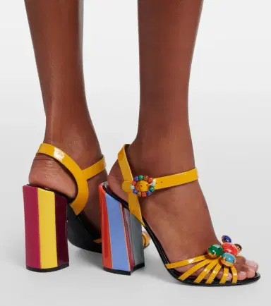 Dolce & Gabbana Keira embellished leather sandals | Thumbnail 5 Dolce & Gabbana Keira embellished leather sandals | Thumbnail 5