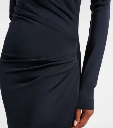 Victoria Beckham Gathered jersey maxi dress | Thumbnail 4