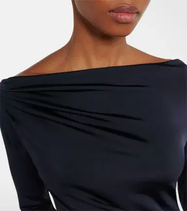 Victoria Beckham Gathered jersey maxi dress | Thumbnail 5