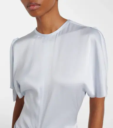Victoria Beckham Gathered satin gown | Thumbnail 2