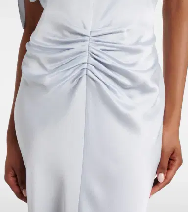 Victoria Beckham Gathered satin gown | Thumbnail 4
