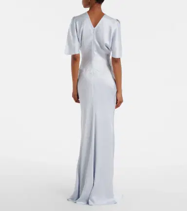 Victoria Beckham Gathered satin gown | Thumbnail 6