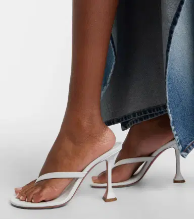 Amina Muaddi Juliette leather thong sandals | Thumbnail 6