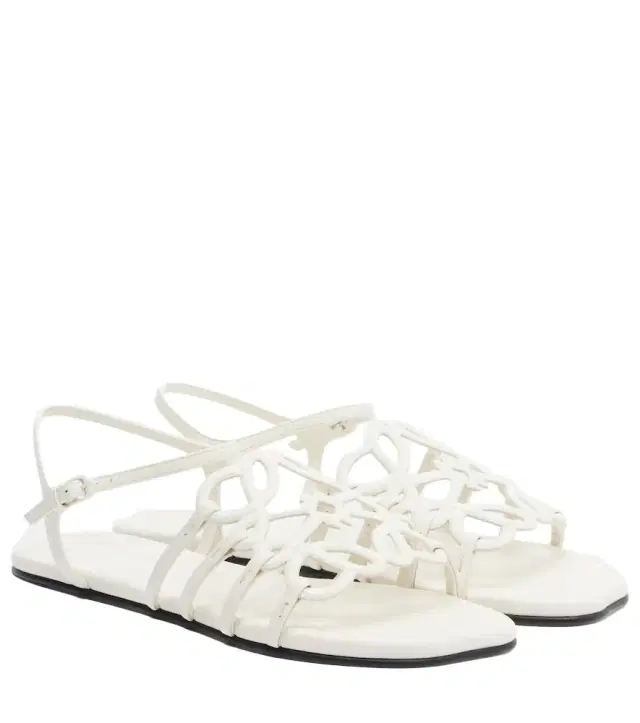 Loewe Paula's Ibiza Petal Anagram leather sandals