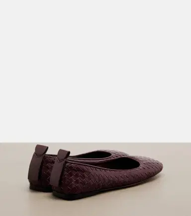 Bottega Veneta Charlotte Intrecciato leather ballet flats | Thumbnail 2