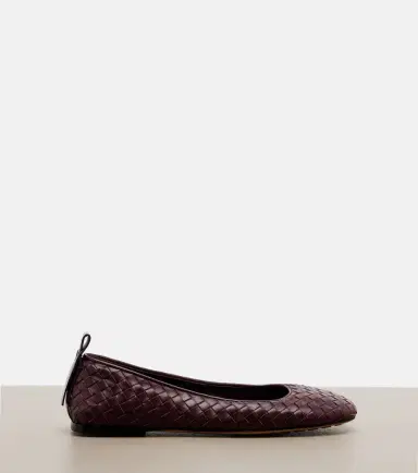 Bottega Veneta Charlotte Intrecciato leather ballet flats | Thumbnail 4