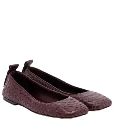 Bottega Veneta Charlotte Intrecciato leather ballet flats | Thumbnail 1