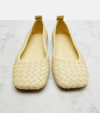 Bottega Veneta Charlotte Intrecciato leather ballet flats | Thumbnail 3