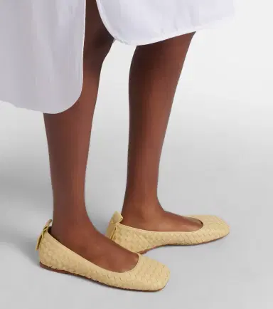 Bottega Veneta Charlotte Intrecciato leather ballet flats | Thumbnail 5