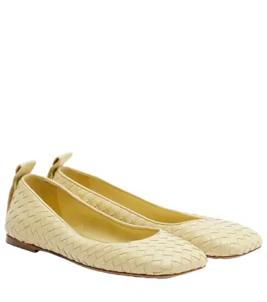 Bottega Veneta Charlotte Intrecciato leather ballet flats | Thumbnail 1