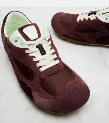 Bottega Veneta Orbit Flash suede-trimmed sneakers | Thumbnail 4 Bottega Veneta Orbit Flash suede-trimmed sneakers | Thumbnail 4