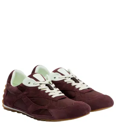 Bottega Veneta Orbit Flash suede-trimmed sneakers | Thumbnail 1 Bottega Veneta Orbit Flash suede-trimmed sneakers | Thumbnail 1