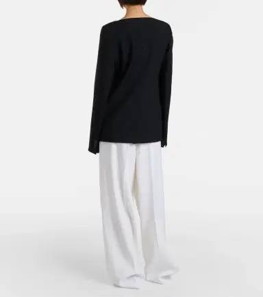 Calvin Klein Collection Alexandra pleated wool wide-leg pants | Thumbnail 6 Calvin Klein Collection Alexandra pleated wool wide-leg pants | Thumbnail 6