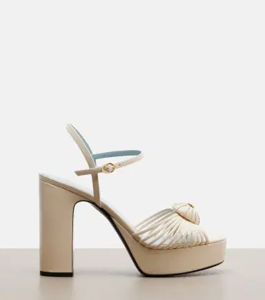 Valentino Garavani Caur Royal leather platform sandals | Thumbnail 2