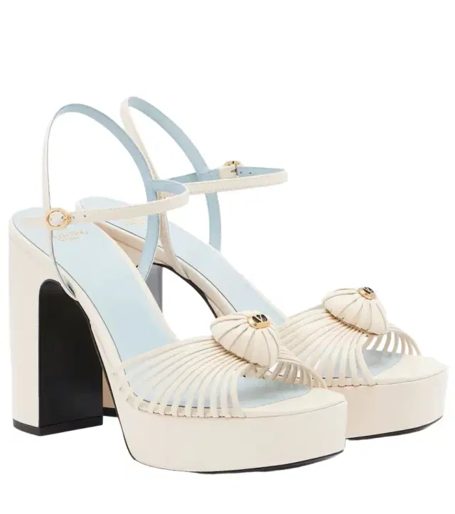 Valentino Garavani Caur Royal leather platform sandals