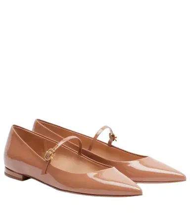Gianvito Rossi Patent leather Mary Jane flats | Thumbnail 1