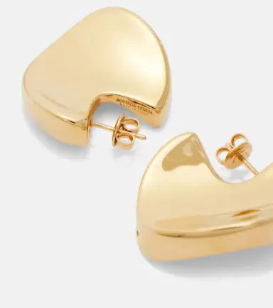 Bottega Veneta Medium gold-plated sterling silver earrings | Thumbnail 4 Bottega Veneta Medium gold-plated sterling silver earrings | Thumbnail 4