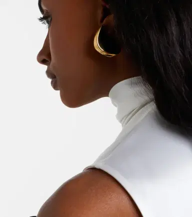 Bottega Veneta Medium gold-plated sterling silver earrings | Thumbnail 5 Bottega Veneta Medium gold-plated sterling silver earrings | Thumbnail 5
