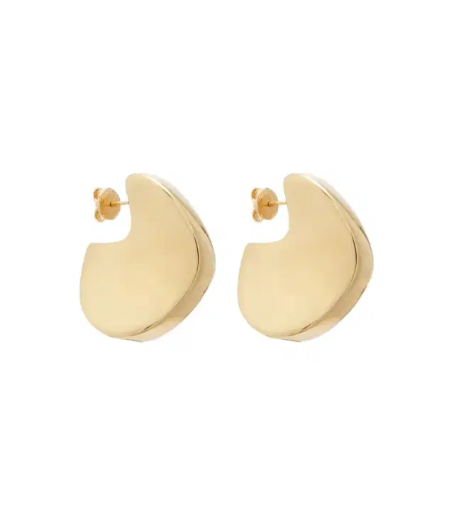 Bottega Veneta Medium gold-plated sterling silver earrings