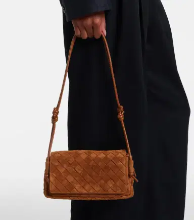 Bottega Veneta Notturno Intrecciato suede crossbody bag | Thumbnail 7 Bottega Veneta Notturno Intrecciato suede crossbody bag | Thumbnail 7