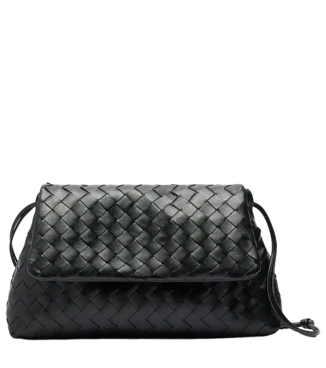Giorno Small Intrecciato leather shoulder bag