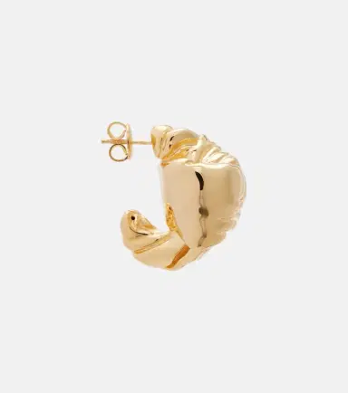 Bottega Veneta 18kt gold-plated sterling silver earrings | Thumbnail 4