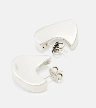 Bottega Veneta Disc Small sterling silver earrings | Thumbnail 3 Bottega Veneta Disc Small sterling silver earrings | Thumbnail 3