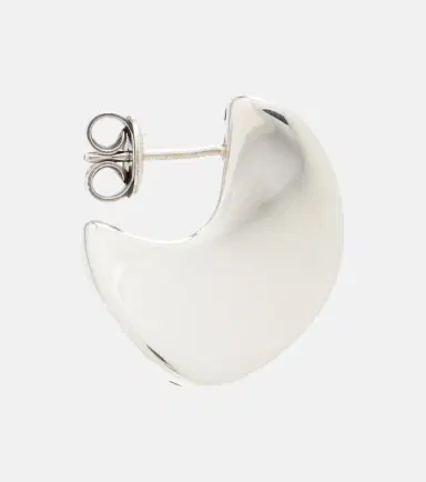 Bottega Veneta Disc Small sterling silver earrings | Thumbnail 4 Bottega Veneta Disc Small sterling silver earrings | Thumbnail 4