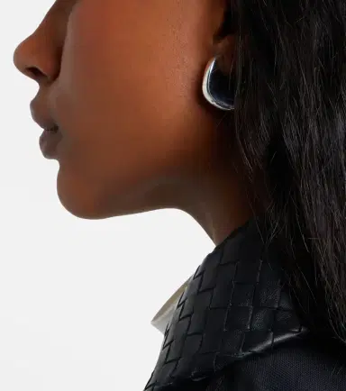 Bottega Veneta Disc Small sterling silver earrings | Thumbnail 5 Bottega Veneta Disc Small sterling silver earrings | Thumbnail 5